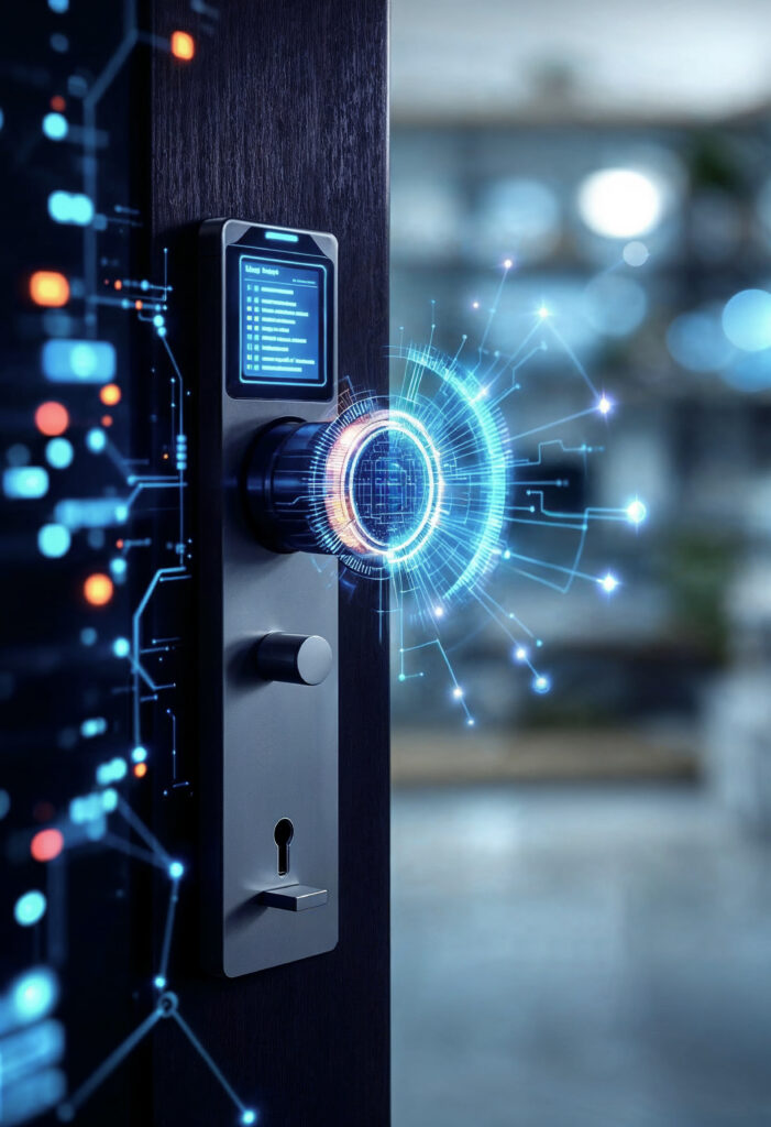 Imagem de um smart lock que que sofreu um pentest e foi haackeado