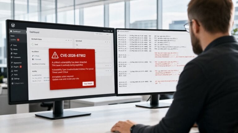 WordPress CVE-2026-87902: exploração em massa horas após o patch